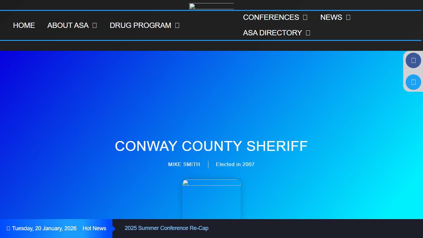 CONWAY COUNTY SHERIFF – Arkansas Sheriff Association